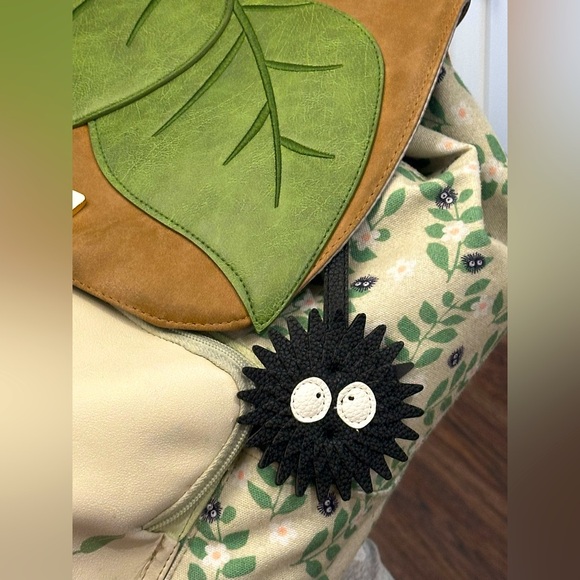 ✨Brand New✨ Soot Sprite Vegan Leather DBL Sided Bag Charm - Picture 3 of 5